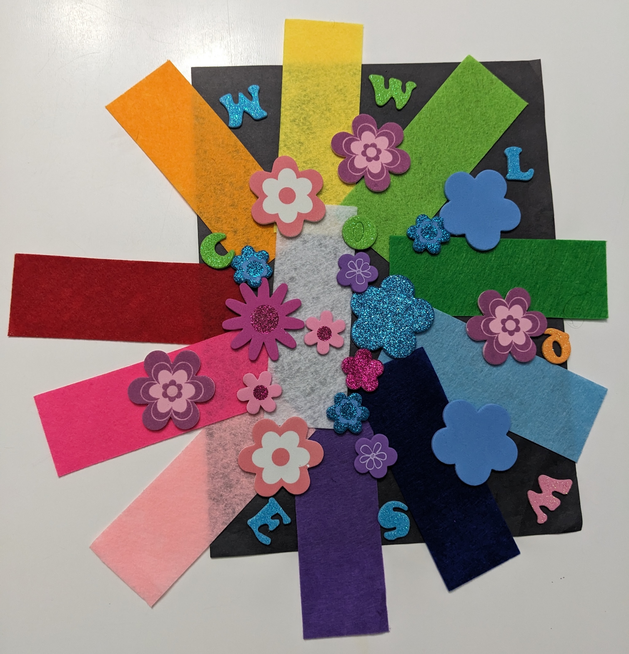 Rainbow Flower Craft